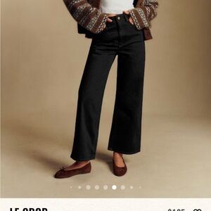 Sezane Black High Rise Women Jeans